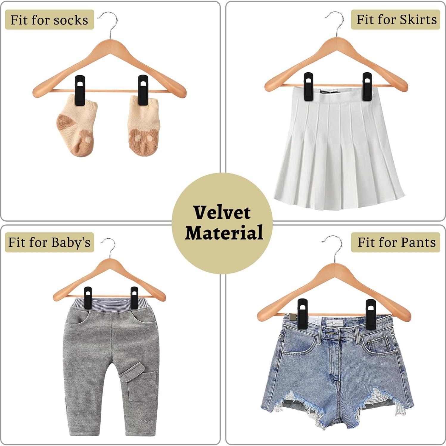 Clips de Terciopelo Negro Andiker 20 Piezas Antideslizantes