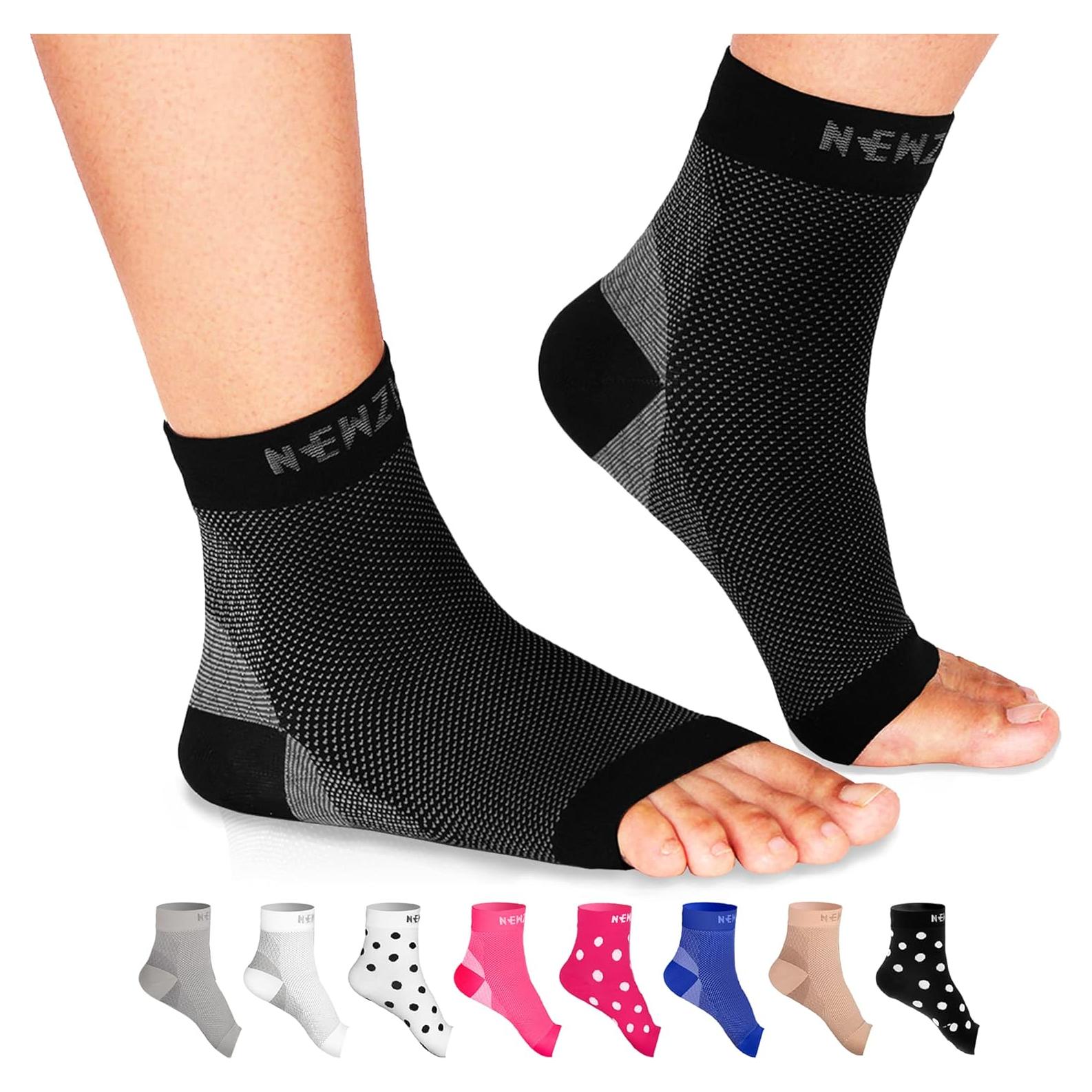 Calcetines de Compresión NEWZILL para Fascitis Plantar S/M Negro