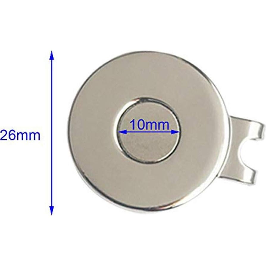 Clip de Sombrero de Golf PINMEI con 4 Marcadores de Pelotas