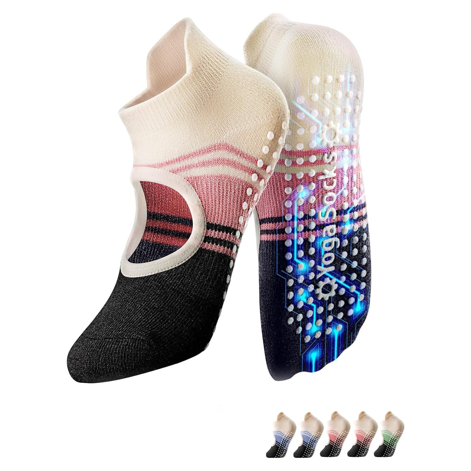 Calcetines de Yoga Antideslizantes Warmvin Mujeres 5-9