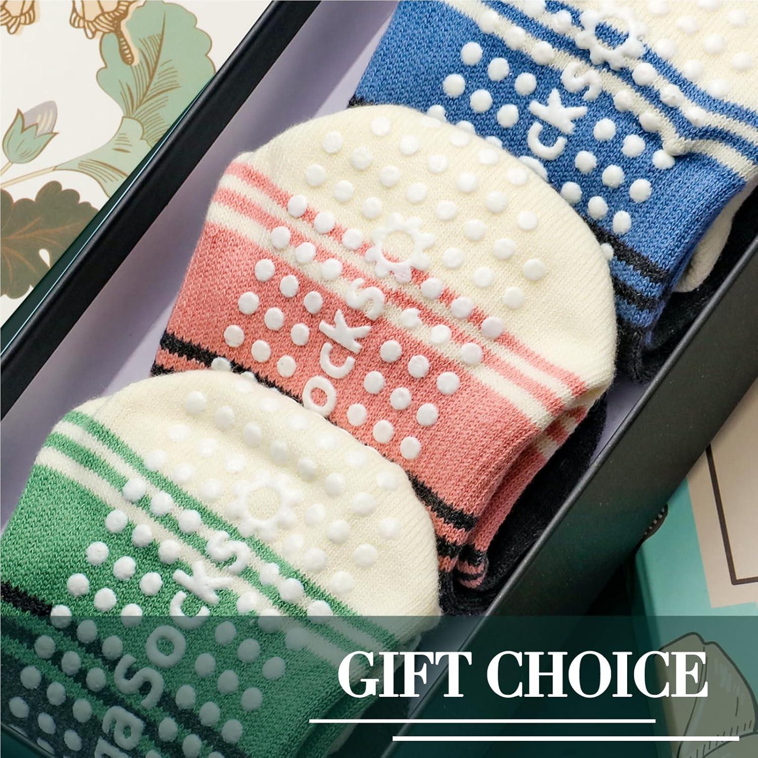 Calcetines de Yoga Antideslizantes Warmvin Mujeres 5-9