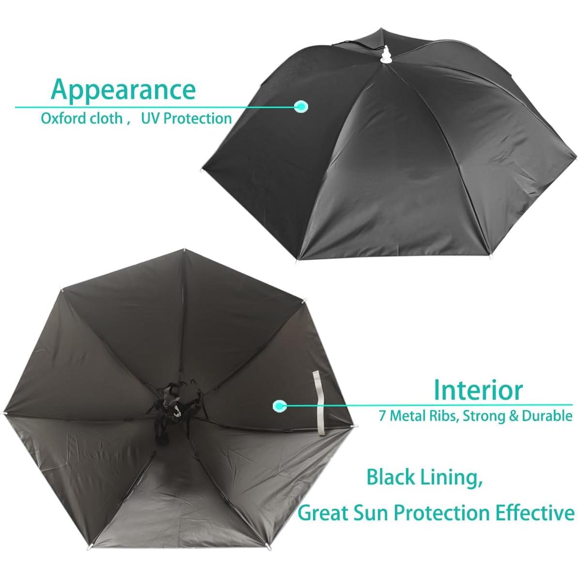 Sombrero Paraguas Bocampty 93.98 cm UV Ajustable para Pesca