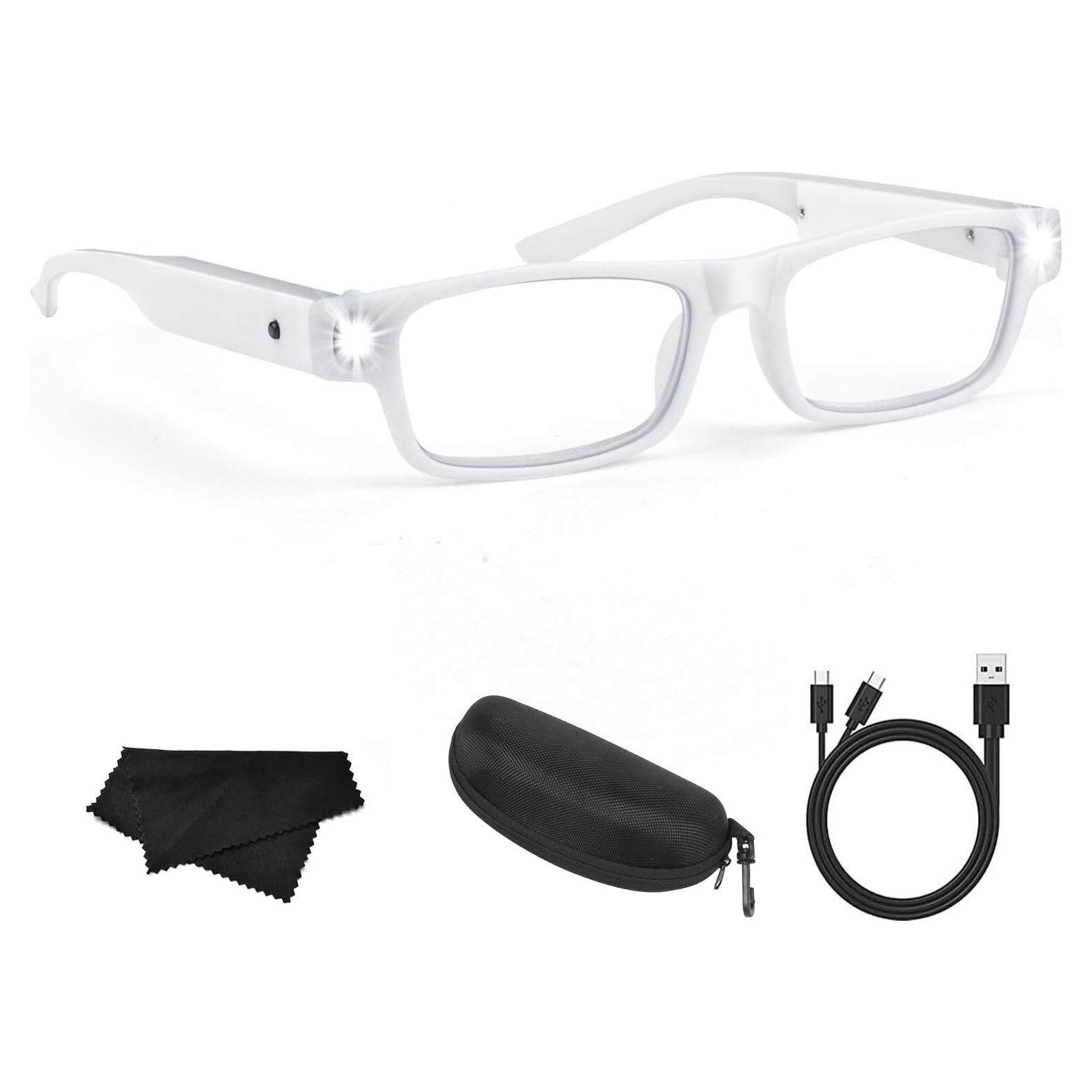 Gafas de Aumento 200% HQGZQL con Luz LED Recargables USB