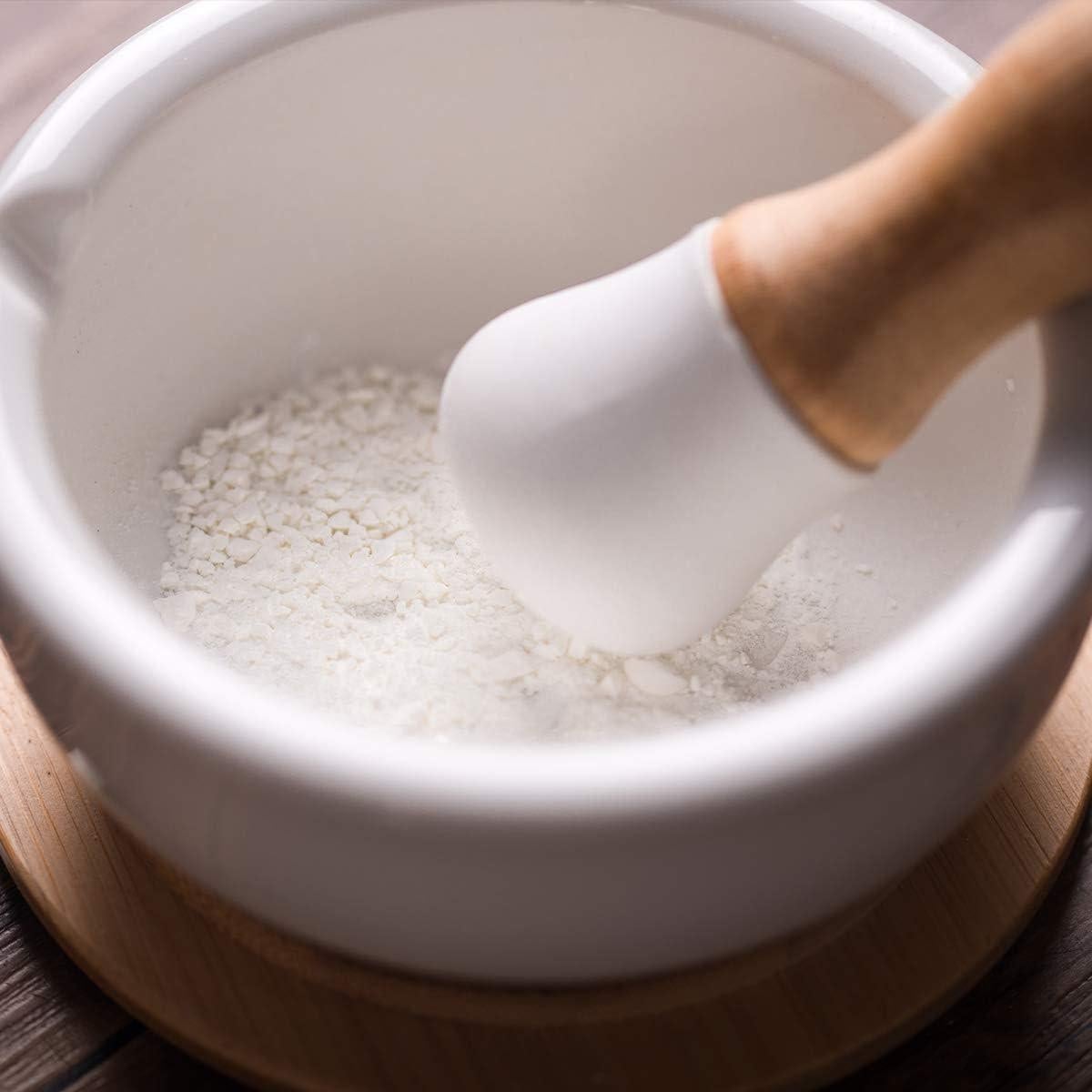 Mortero y Mano de Mortero E-liu de Porcelana 11.9 cm - Multiusos