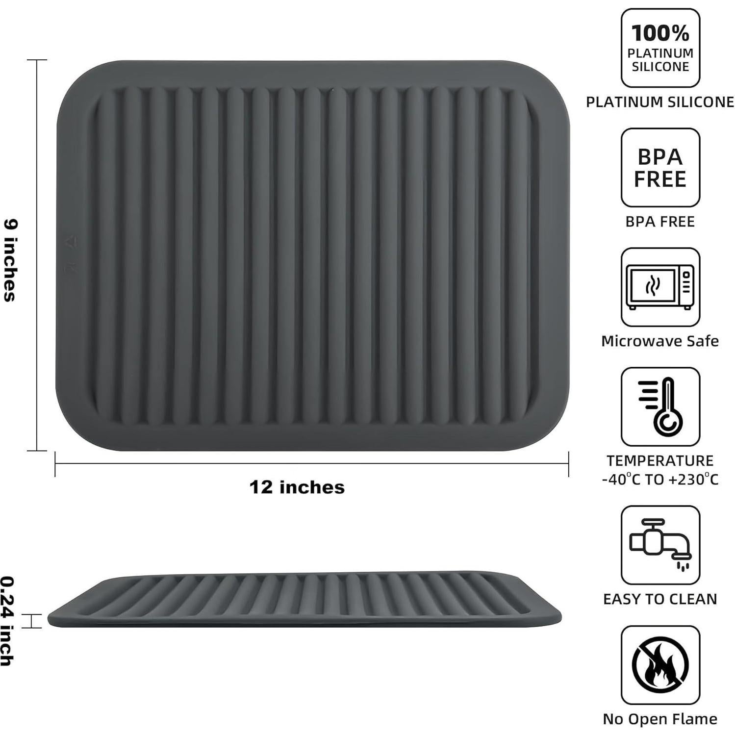 Trivetes de Silicona IFFMYJB Grandes Antideslizantes - Juego de 2