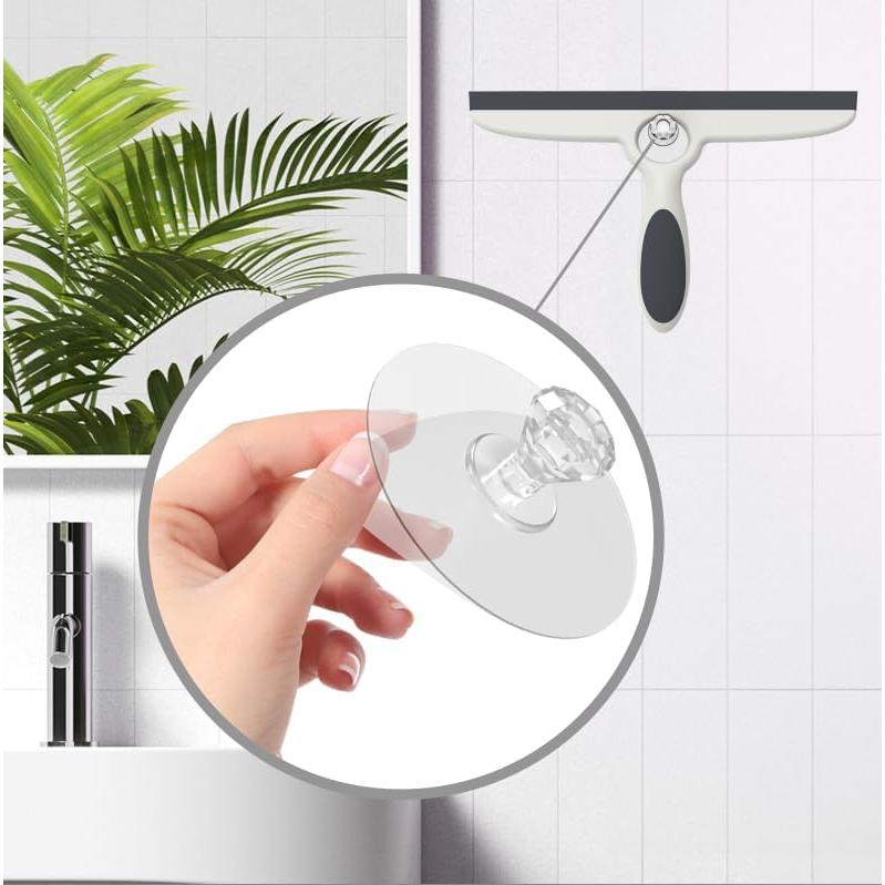 Raspador de Ducha EHOMGUI 25.4 cm - Paquete de 2 Gris