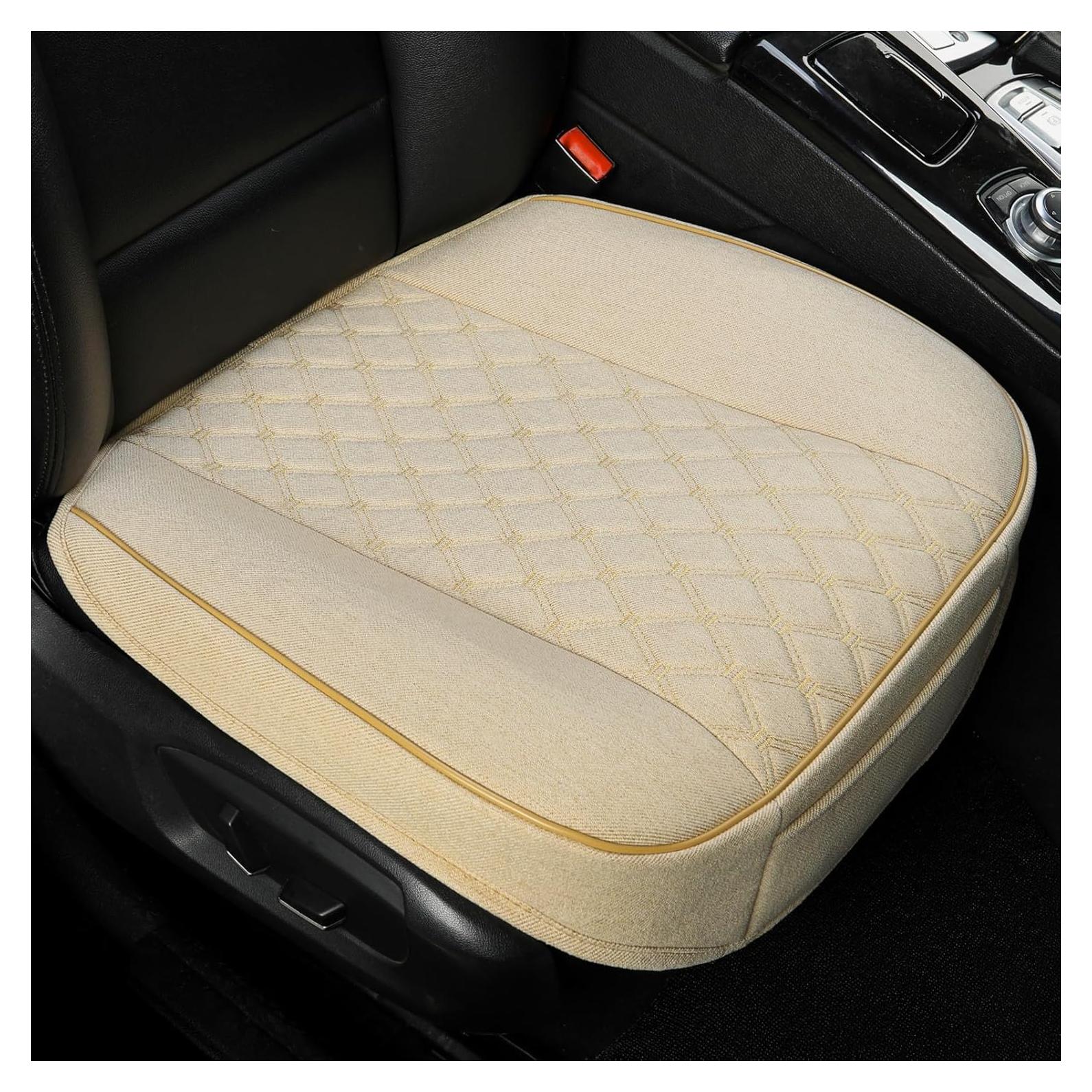 Cubierta de Asiento Delantera West Llama Beige Antideslizante