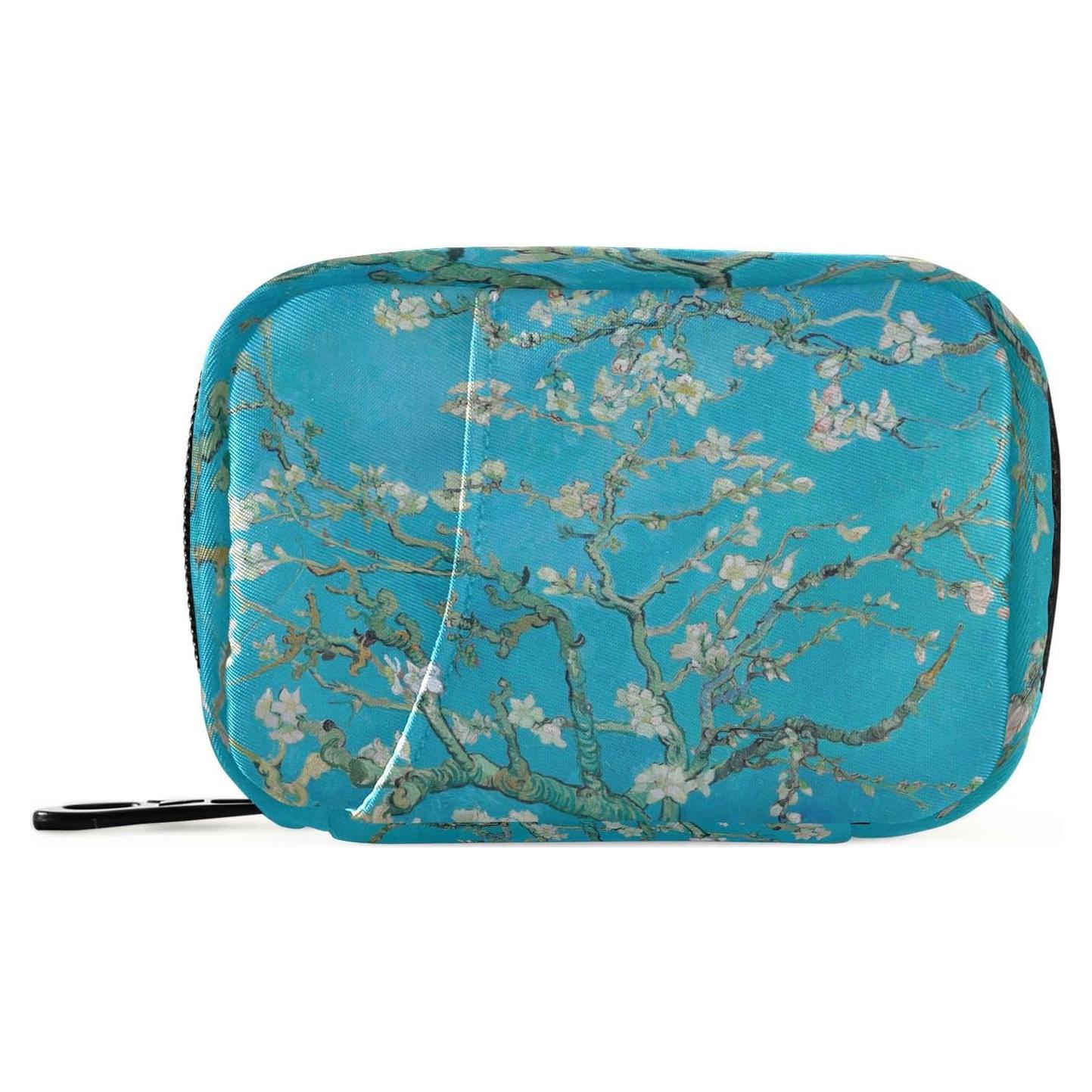 Organizador de Pastillas QwThum 7 Días Gran Capacidad Flor de Almendra