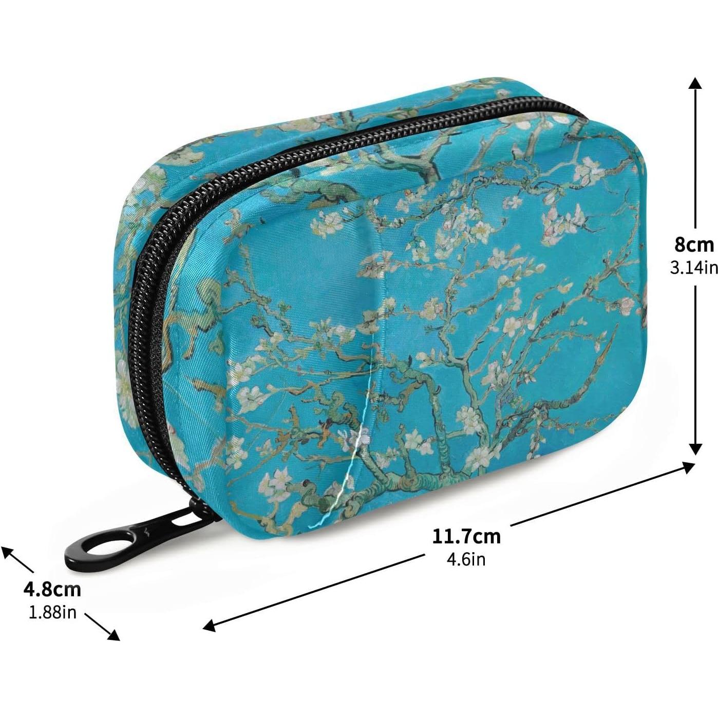 Organizador de Pastillas QwThum 7 Días Gran Capacidad Flor de Almendra