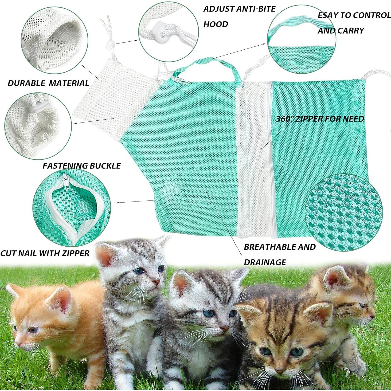 Bolsa de Baño para Gatos FANOVO Ajustable y Transpirable