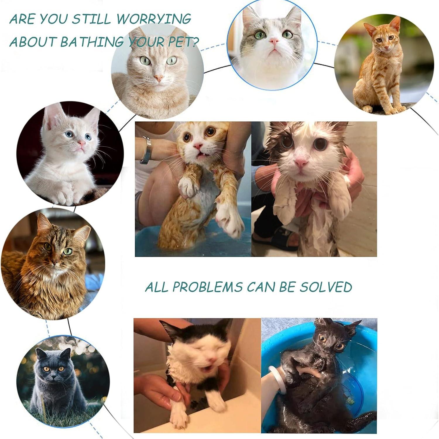 Bolsa de Baño para Gatos FANOVO Ajustable y Transpirable