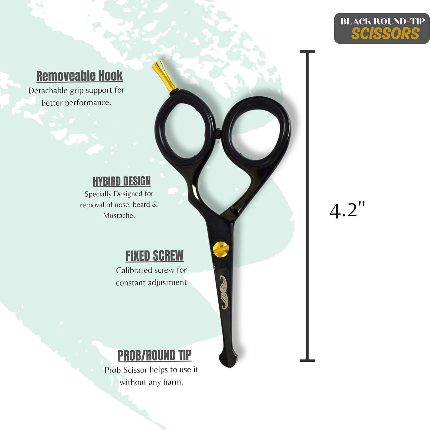Tijeras de Afeitar de Acero Inoxidable Massive Bee 10.67 cm