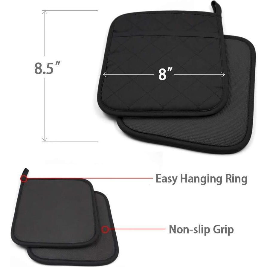 Almohadillas Térmicas YEKOO 20.3x21.6cm Neopreno Algodón Negro