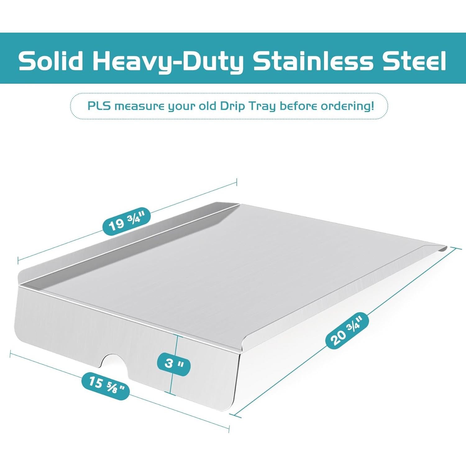 Bandeja de Goteo Baffle de Calor Unidanho para Parrilla Traeger Pro 22