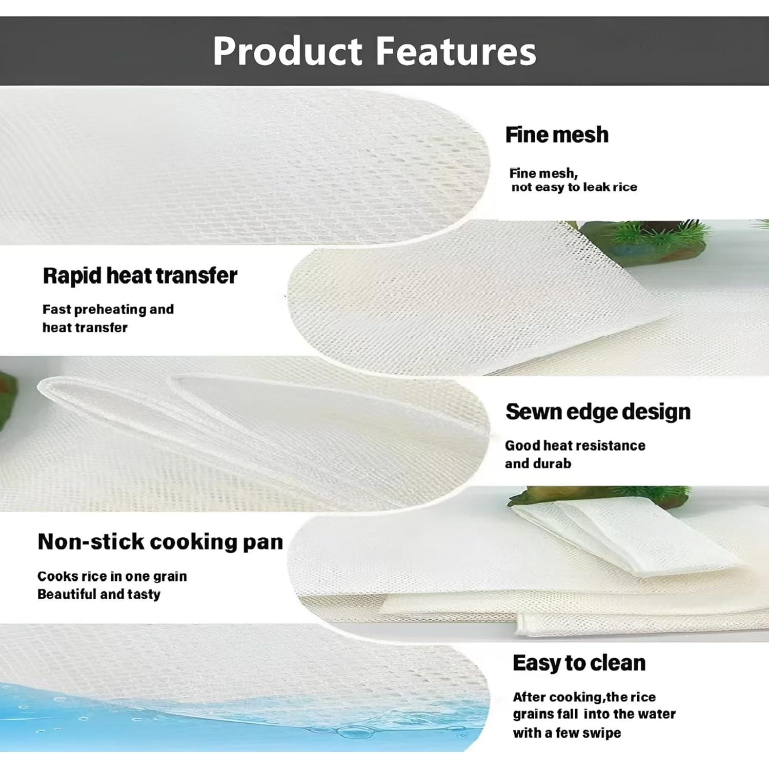 Red de Cocción de Arroz Dawcrow 114.6 x 100.6 cm Reutilizable