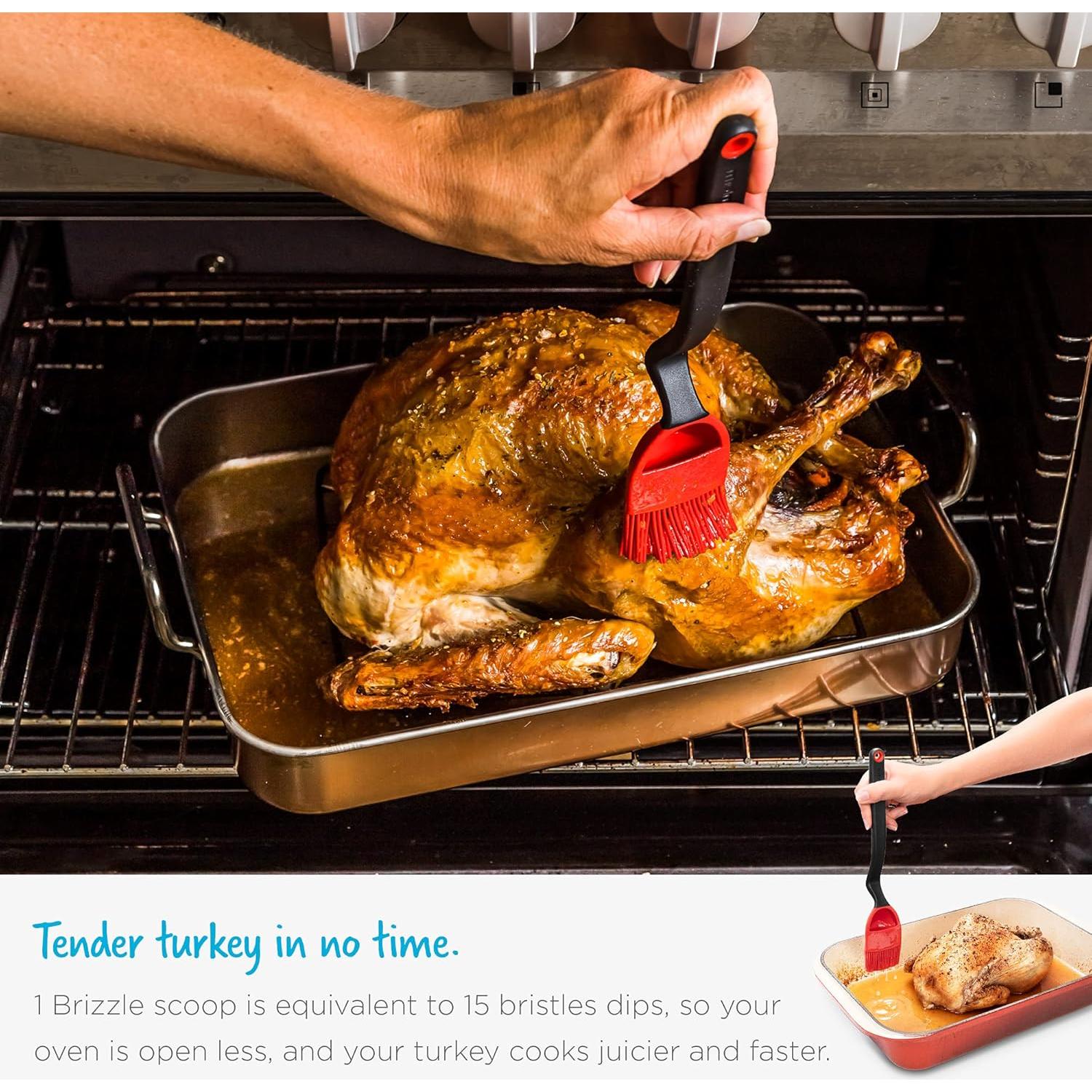 Dreamfarm Brizzle Cepillo Flexible de Silicona para Basting - Negro