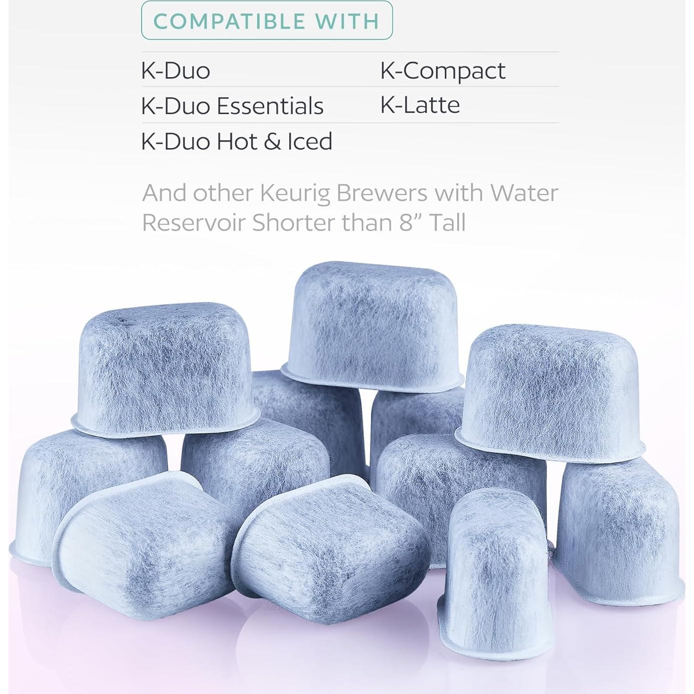 Soporte y 12 Filtros de Agua GoodCups para Cafeteras Keurig