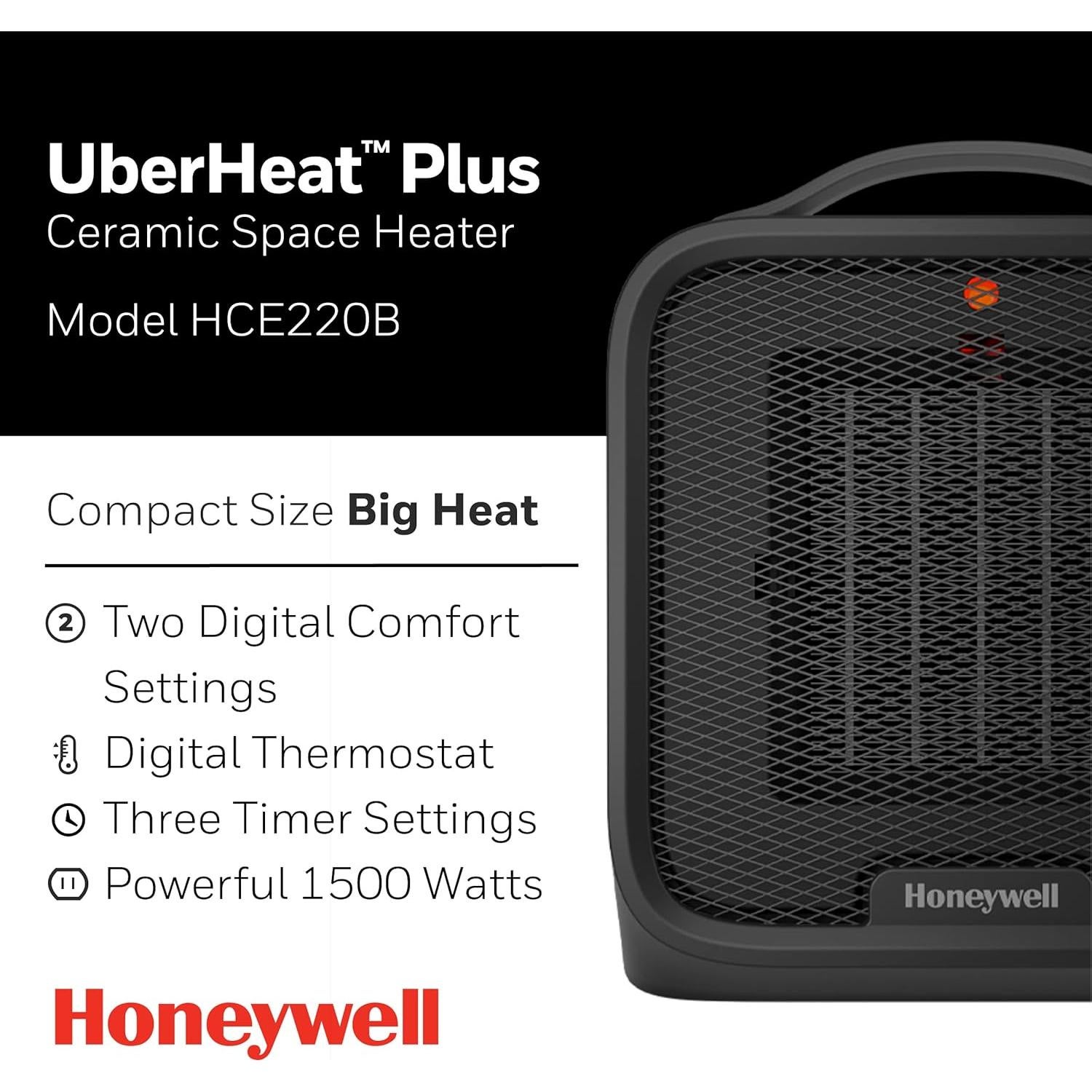 Calentador Cerámico Honeywell UberHeat Plus 120V 1.31kg