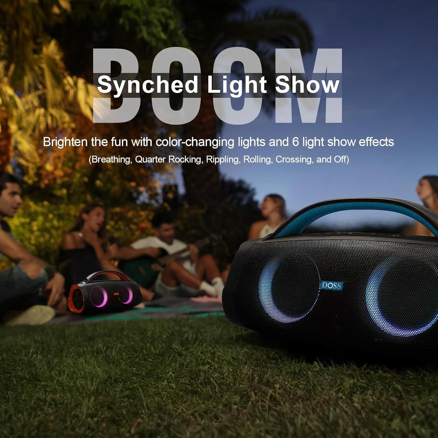 Altavoz Bluetooth DOSS Extreme Boom Pro 100W Impermeable Azul