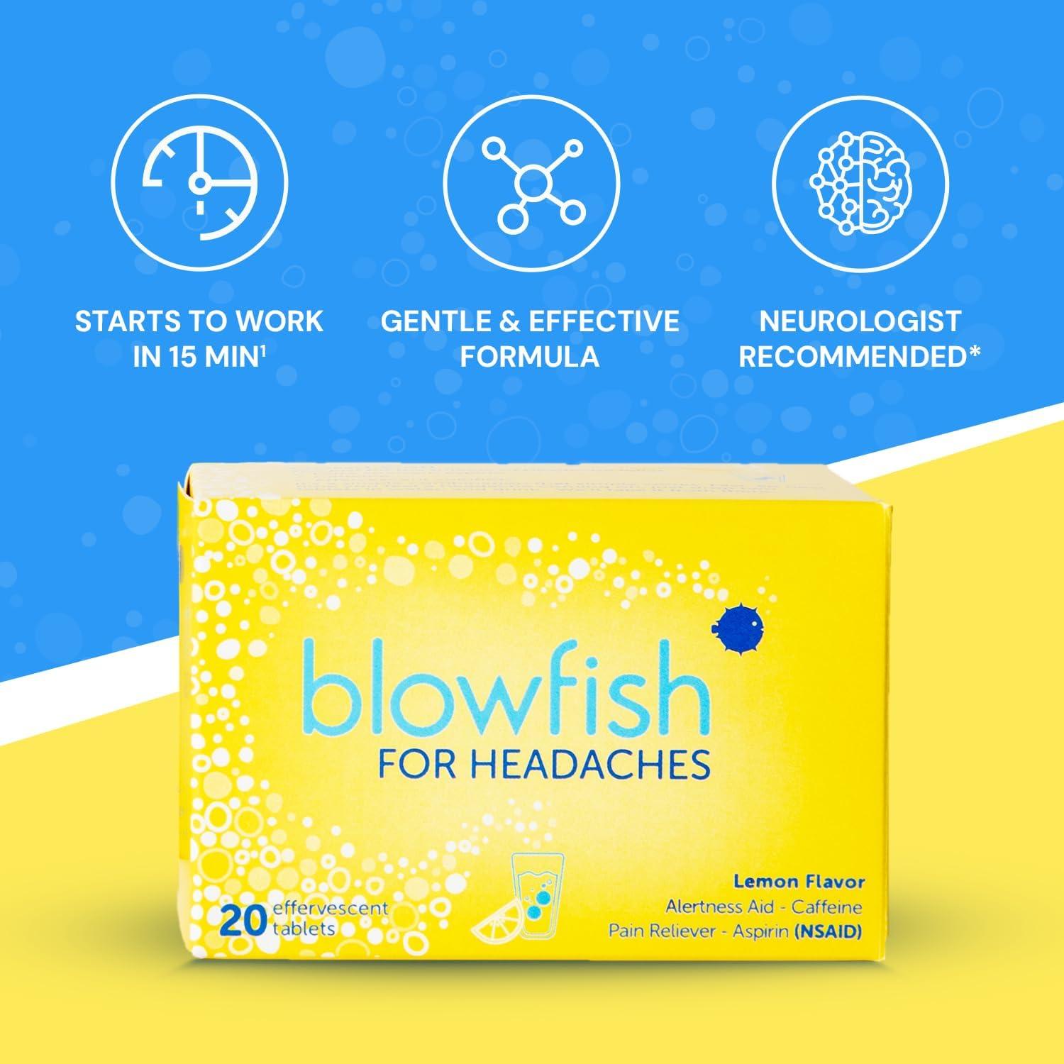 Blowfish Alivio Rápido para Dolores de Cabeza - 1 Paquete