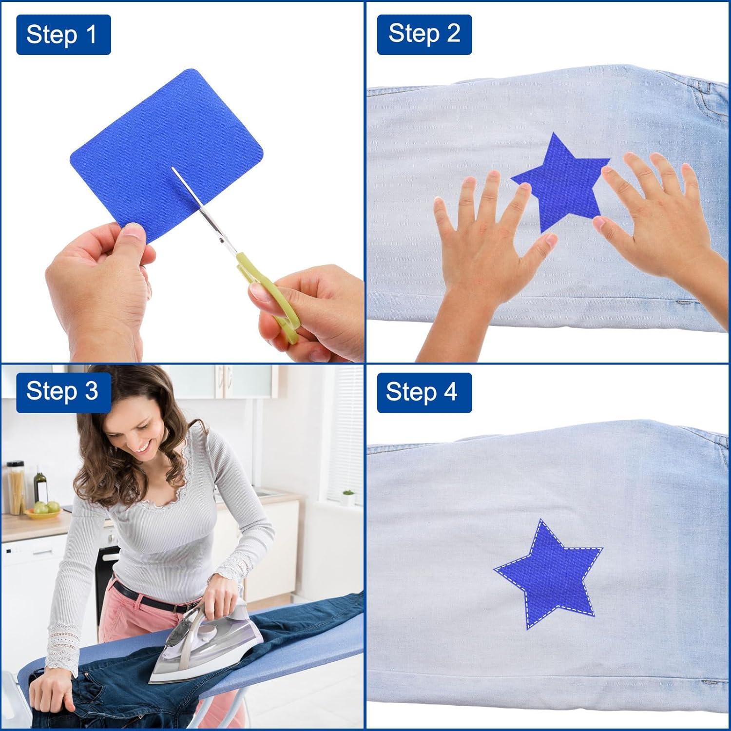 Parches de Planchar MECCANIXITY 8 Pcs Naranja Rojo 12.7x9.4cm