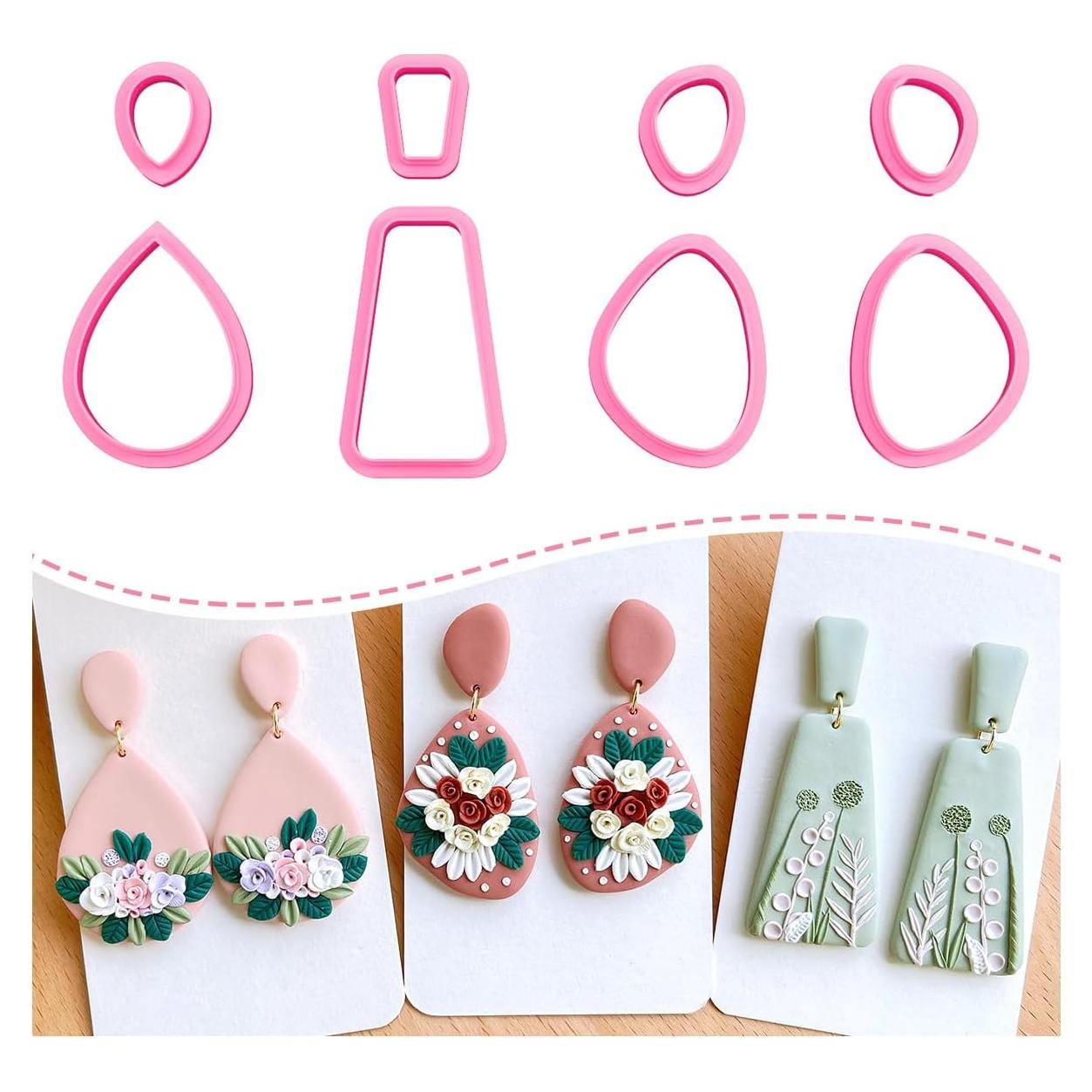 Cortadores de Arcilla de Polímero Keoker - 8 Formas para Joyería