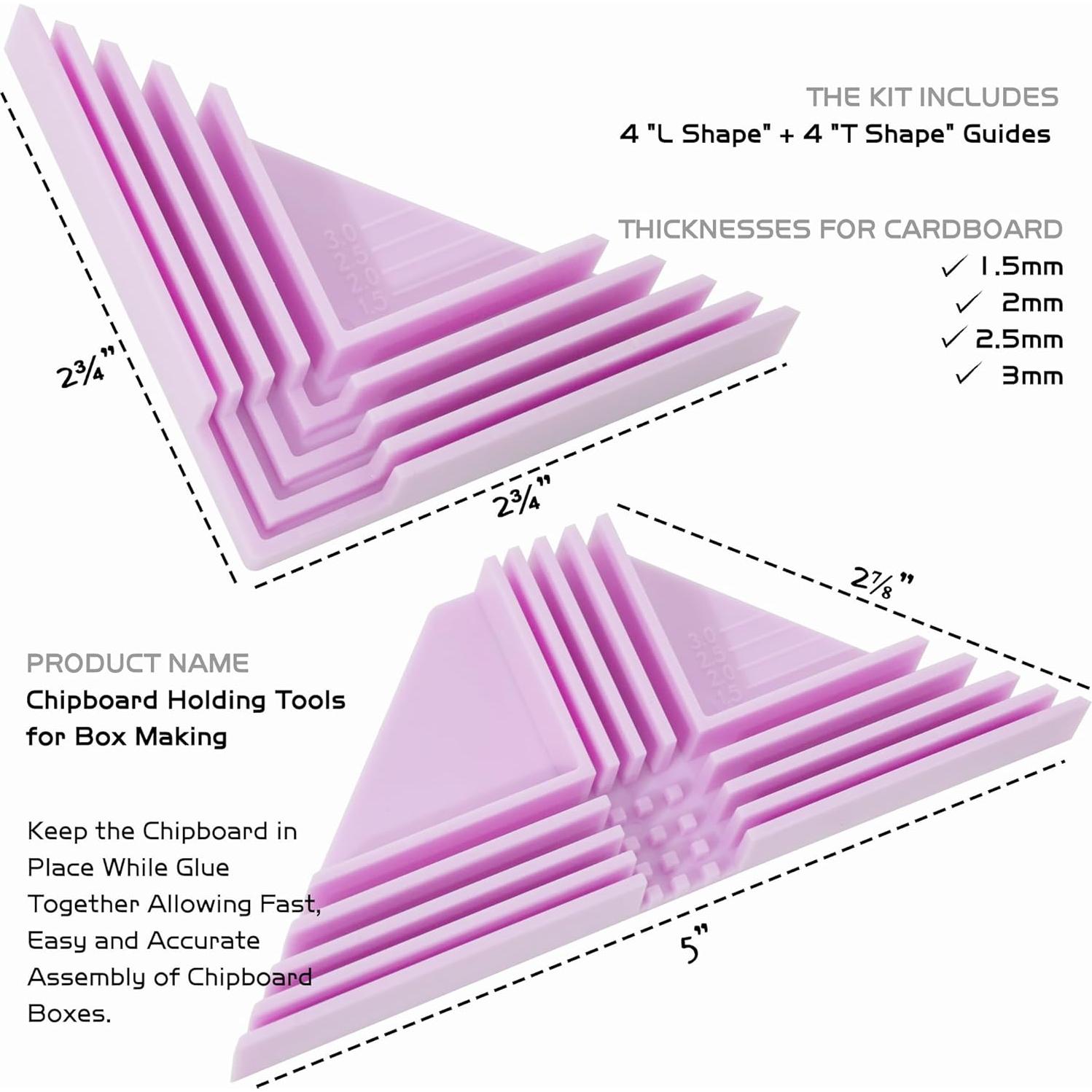 Guía de Esquina para Cartón UPTTHOW 8 Piezas 90 Grados
