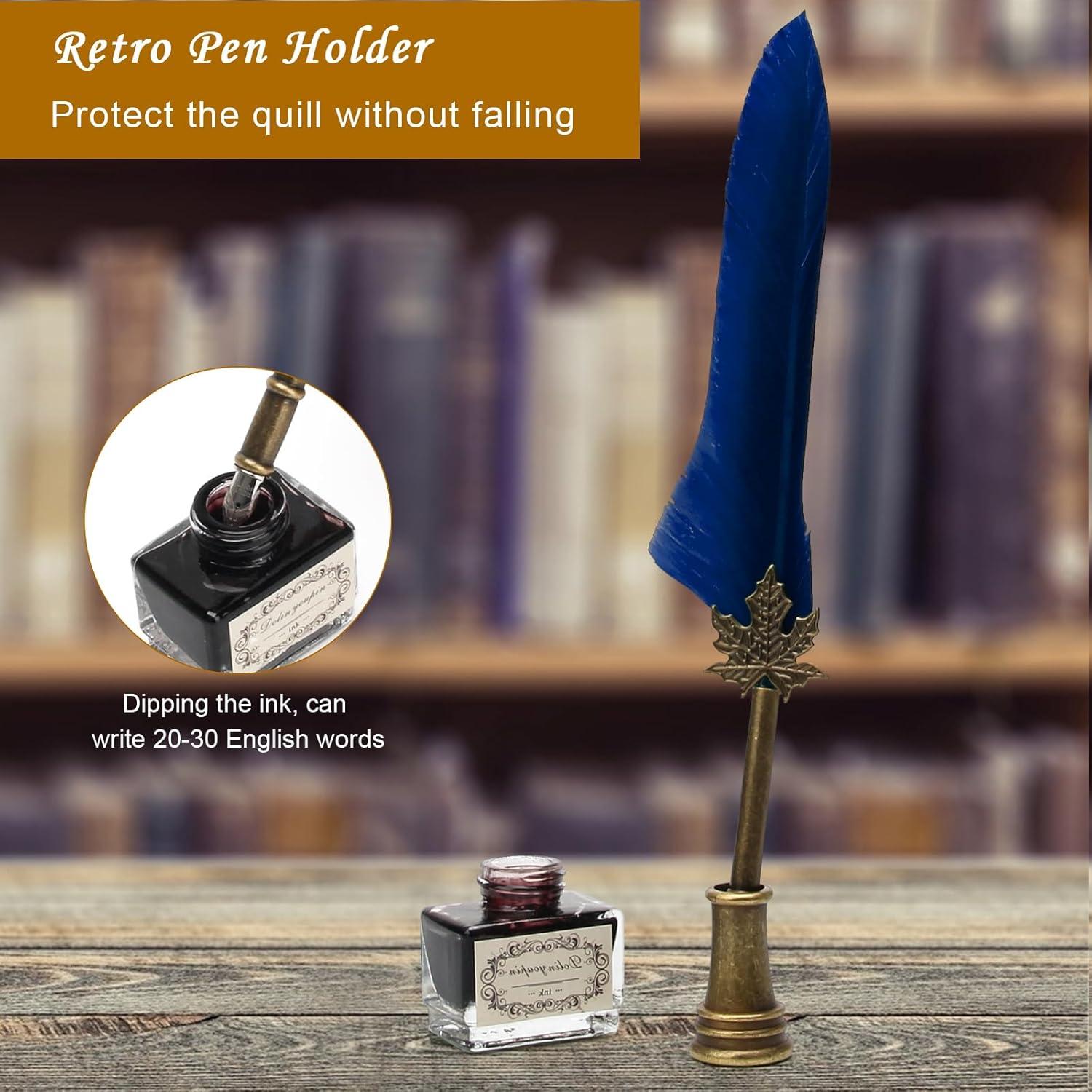 Juego de Pluma y Tinta AHIER con 5 Puntas Repuesto 15ml