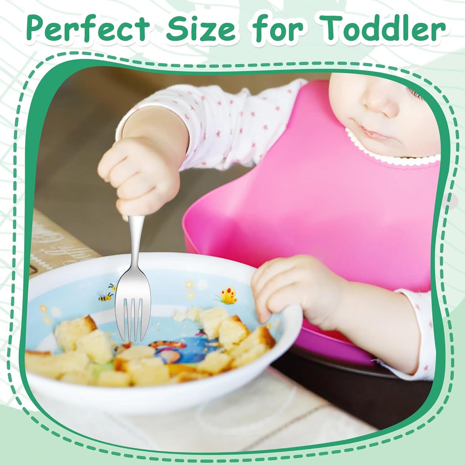 Set de 6 Tenedores para Niños E-far de Acero Inoxidable