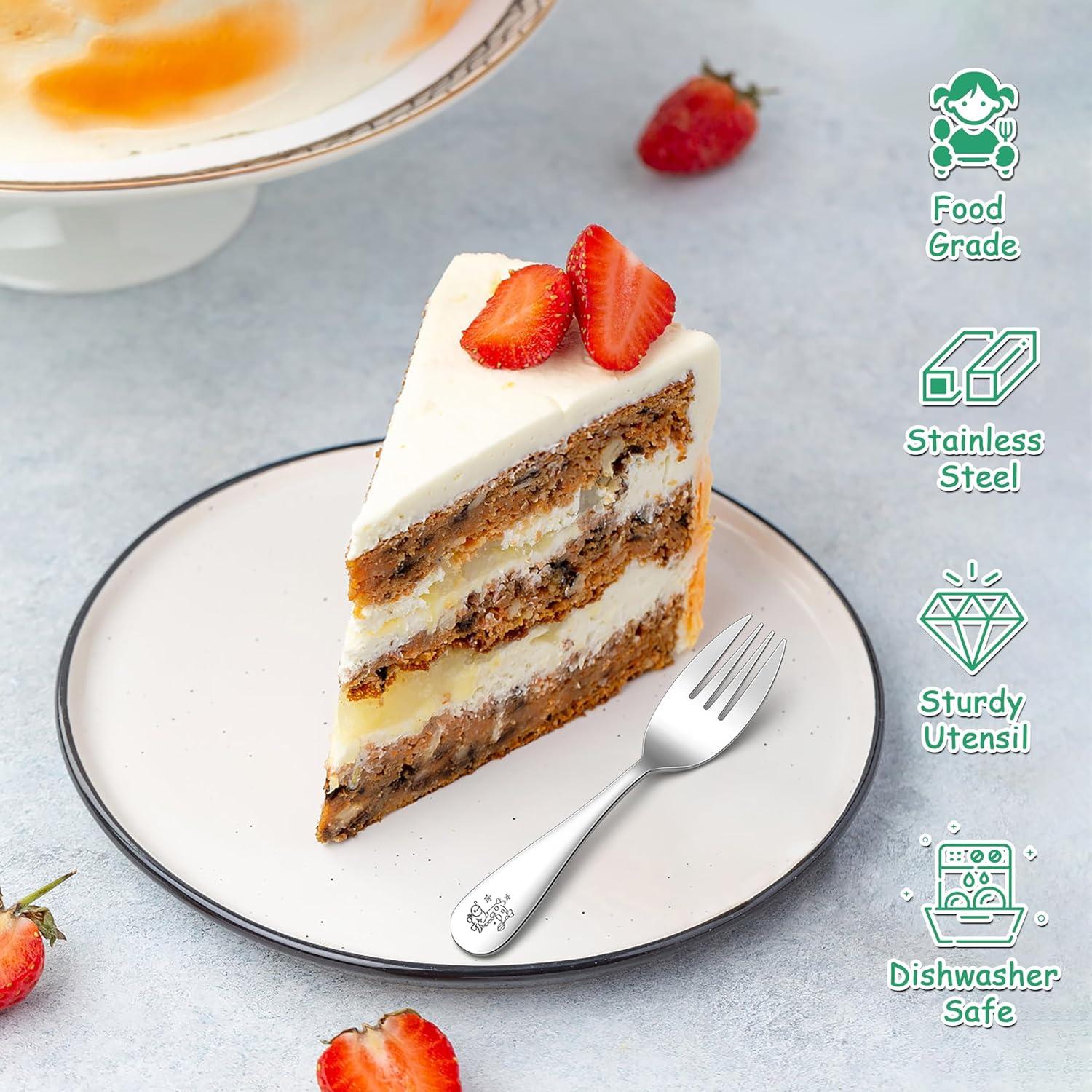 Set de 6 Tenedores para Niños E-far de Acero Inoxidable