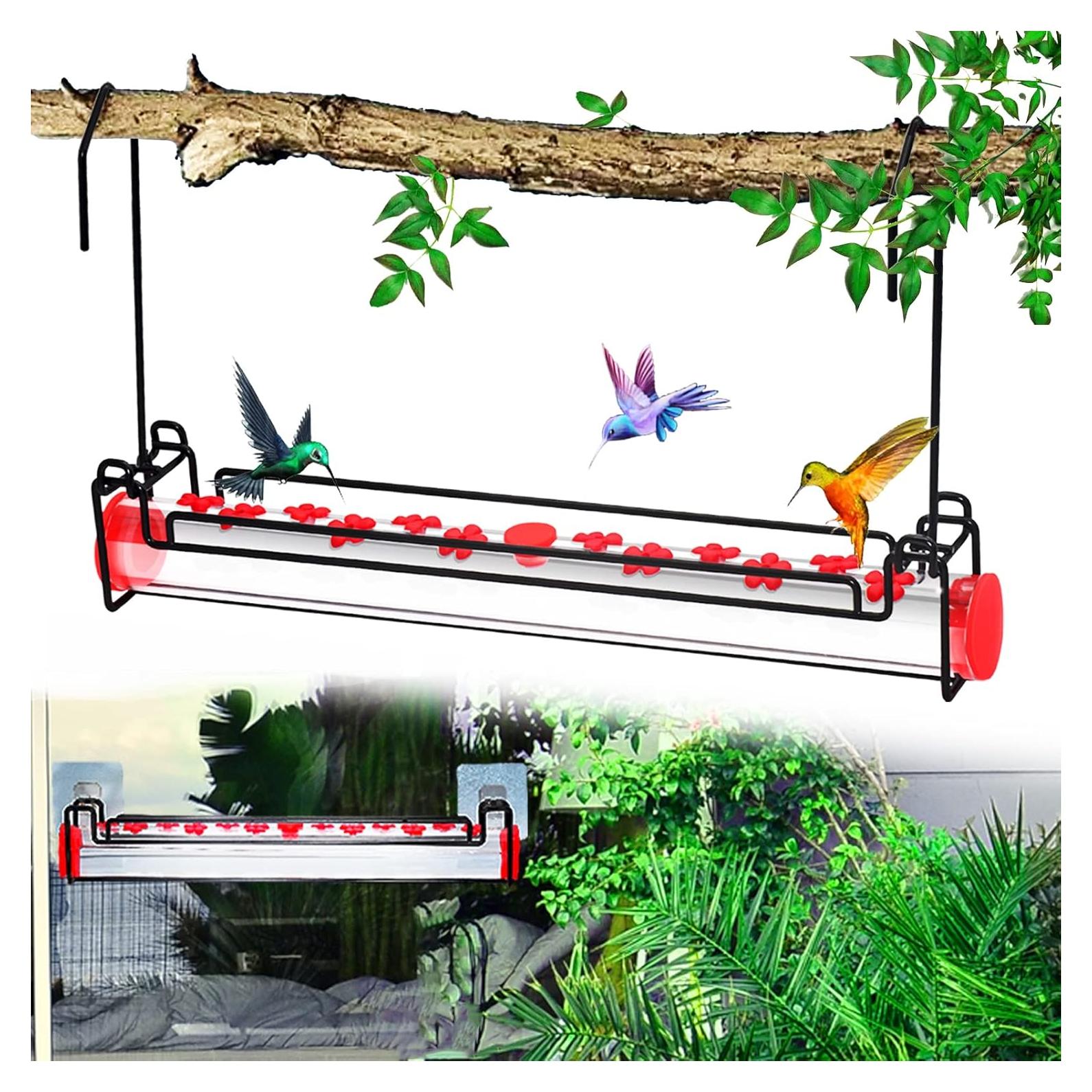 Comedero para Colibríes Yewacne 473ml Colgante y Ventana