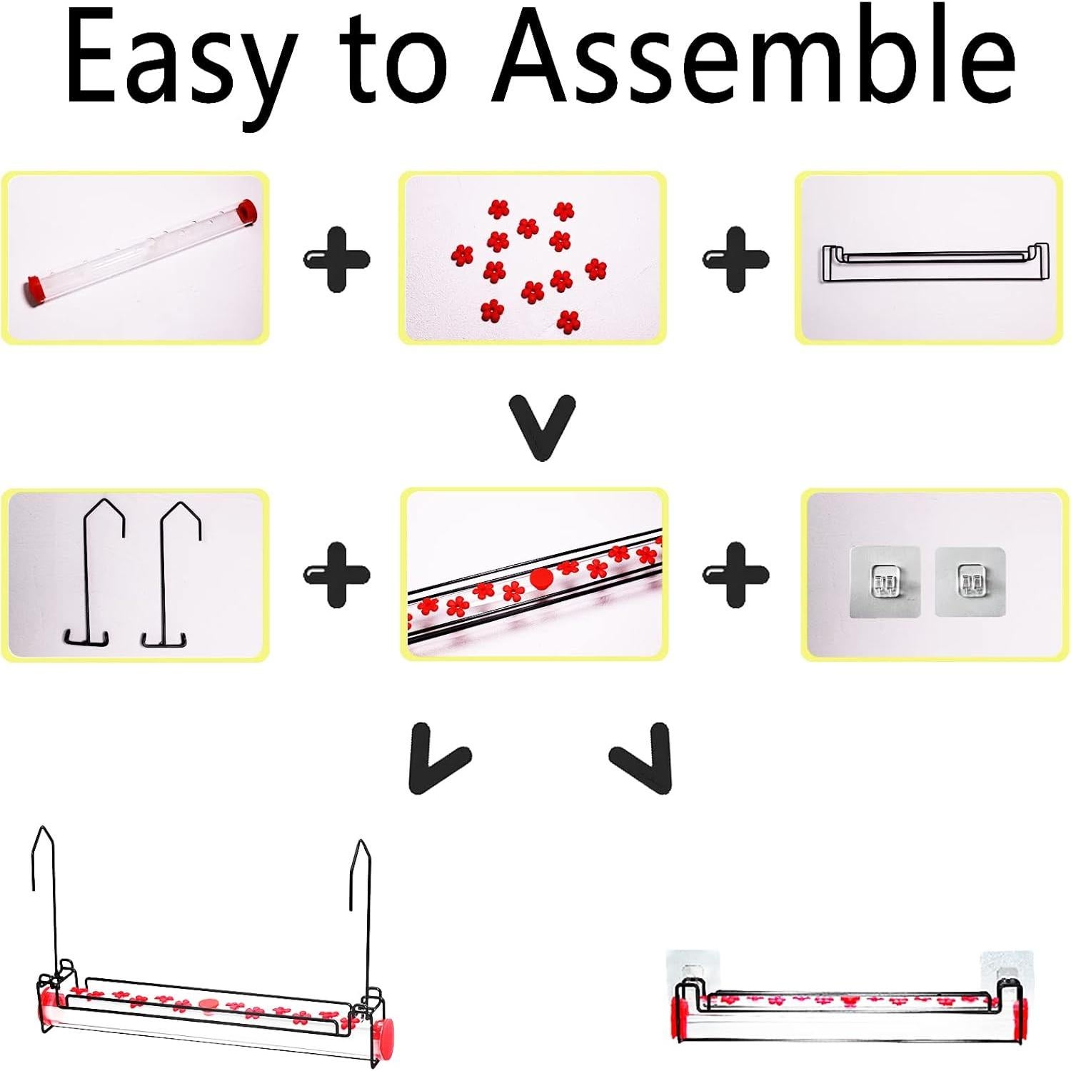 Comedero para Colibríes Yewacne 473ml Colgante y Ventana