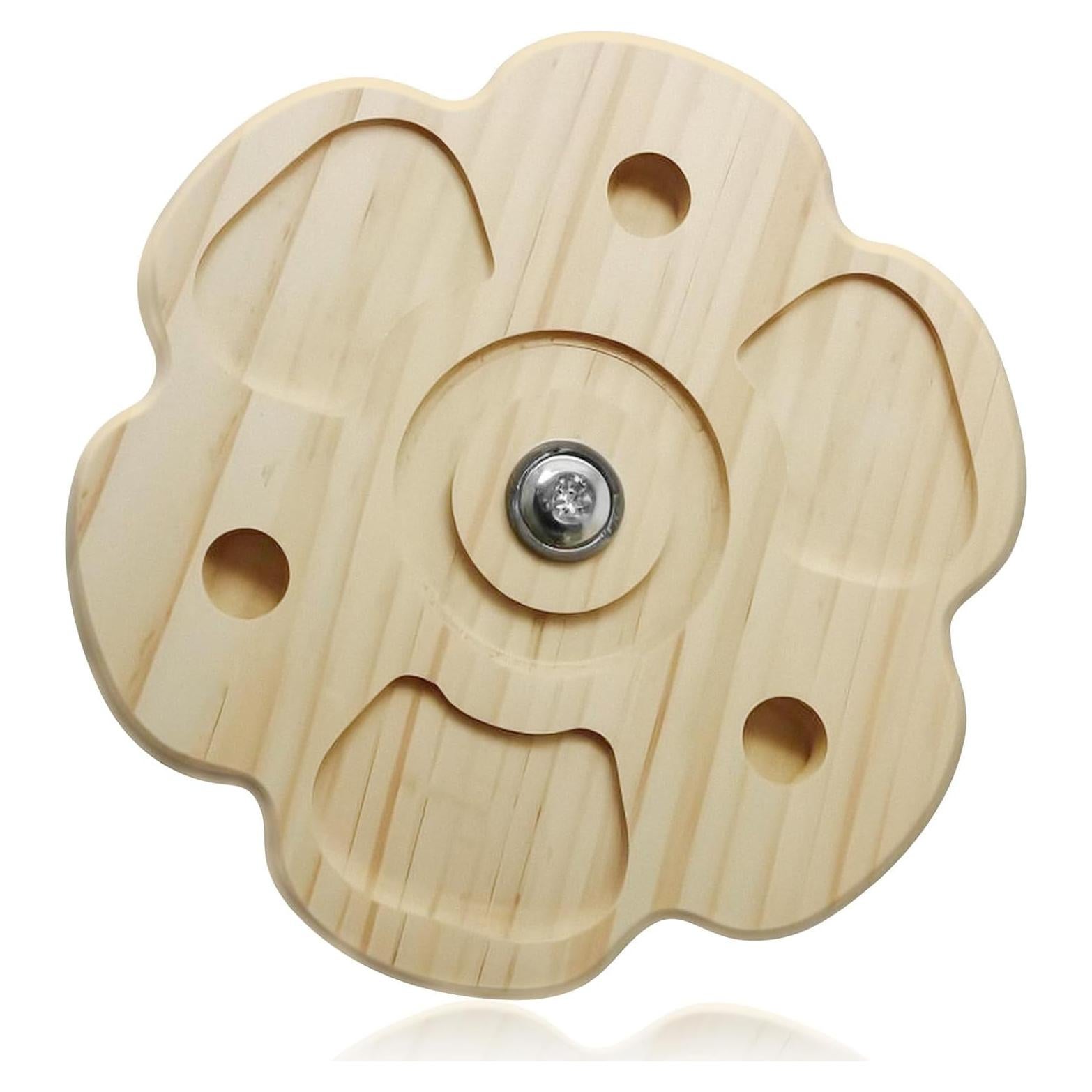 Chinchilla Teething Toy Flower Style Chinchilla Toys, Rotation Hamster Toys Supplies Cage Accessories Interactive Tool, Wheel Helps Hamsters Develop Intelligence