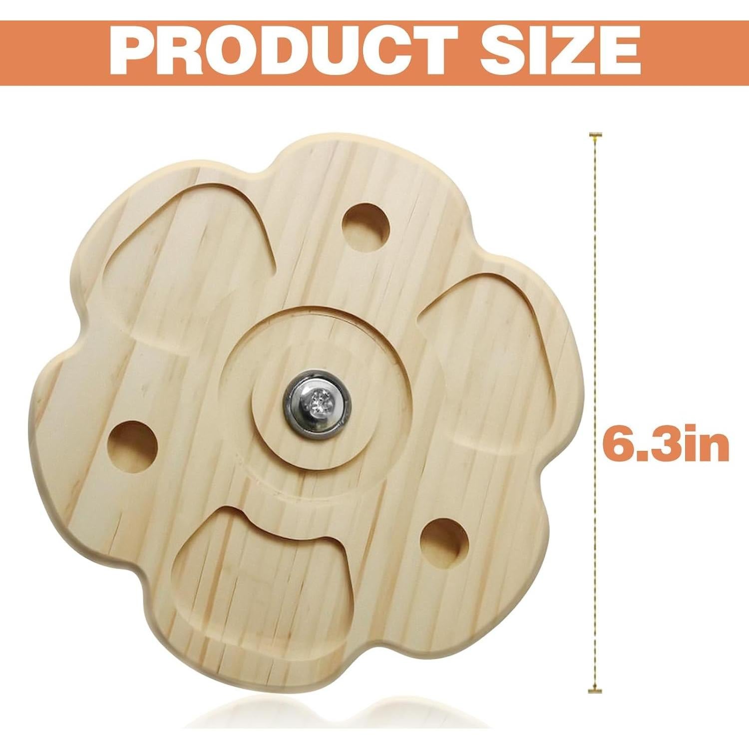 Chinchilla Teething Toy Flower Style Chinchilla Toys, Rotation Hamster Toys Supplies Cage Accessories Interactive Tool, Wheel Helps Hamsters Develop Intelligence