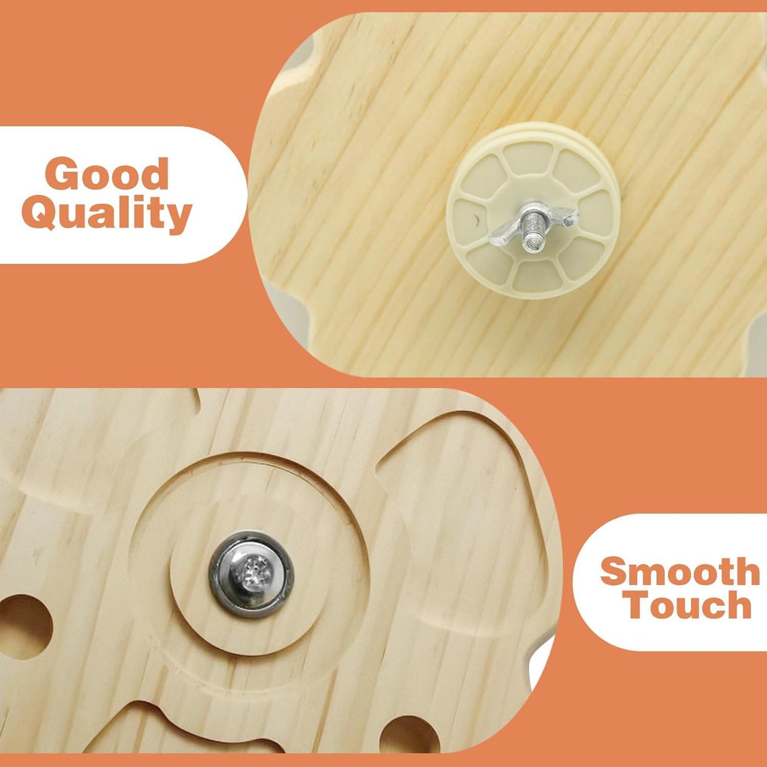 Chinchilla Teething Toy Flower Style Chinchilla Toys, Rotation Hamster Toys Supplies Cage Accessories Interactive Tool, Wheel Helps Hamsters Develop Intelligence