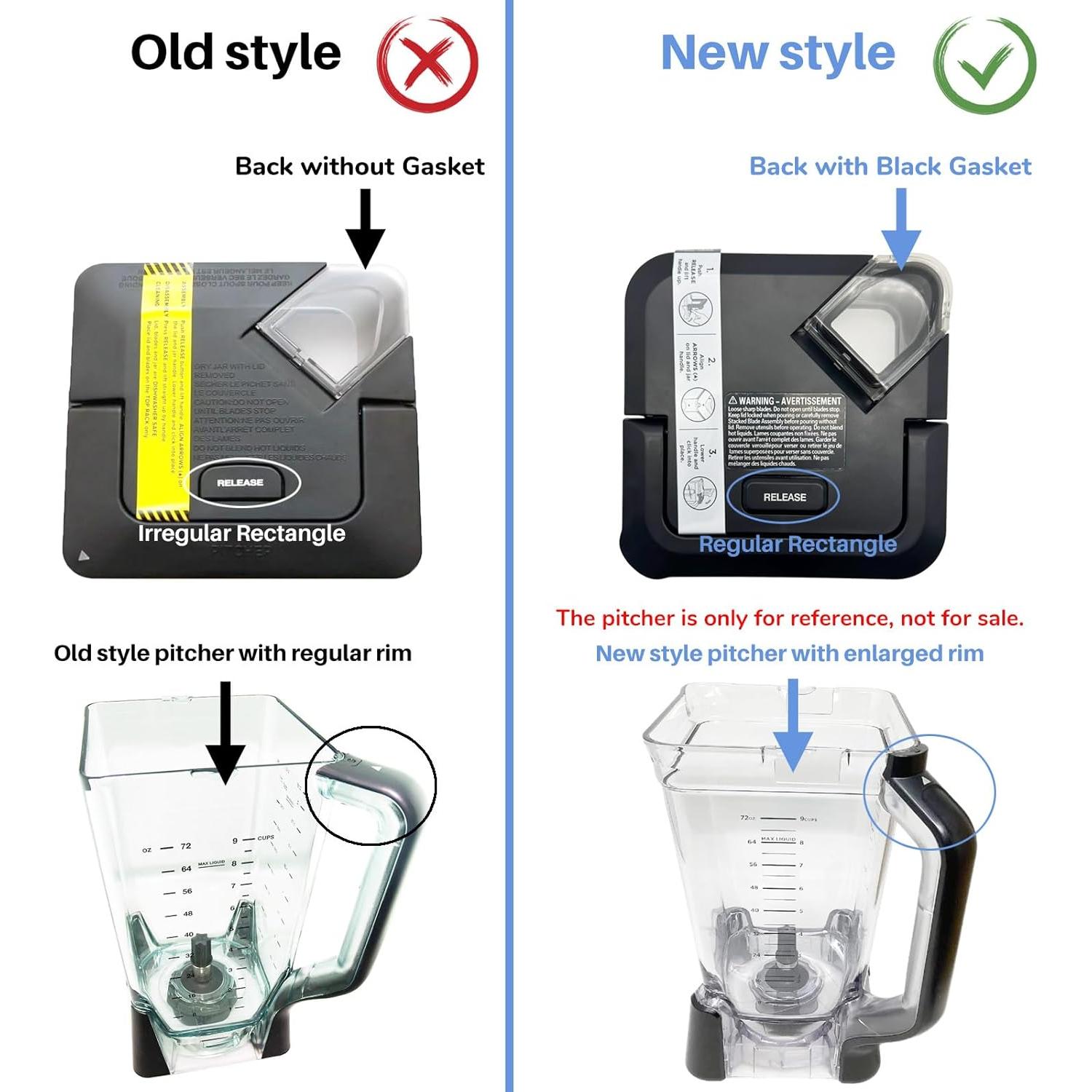 Tapa de bloqueo para licuadora Ninja 72 oz GENQORN