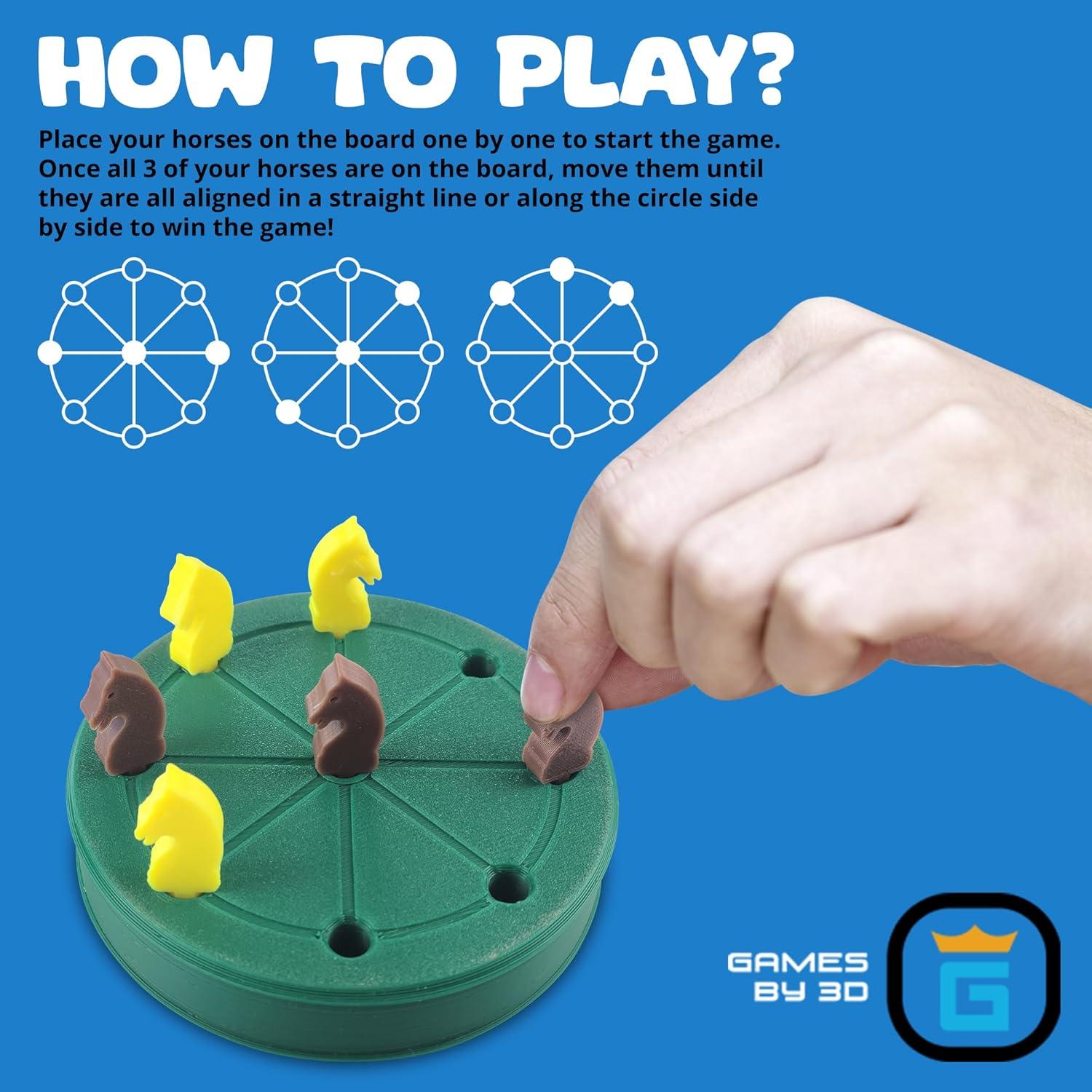 Juego ROTA de Tres en Raya Games by 3D - Portátil Verde