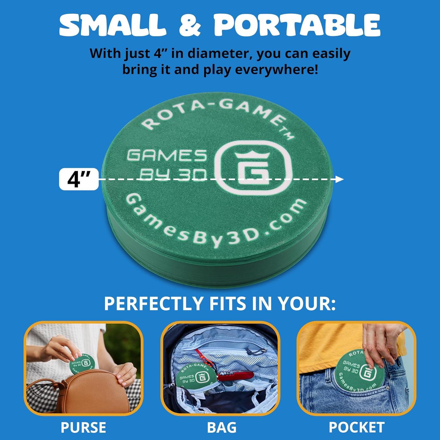 Juego ROTA de Tres en Raya Games by 3D - Portátil Verde