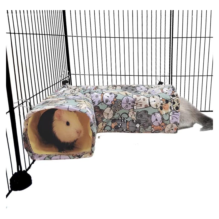 Hamaca y Túnel Esquinero para Cobayas EAEDMY 36.1x24.9cm