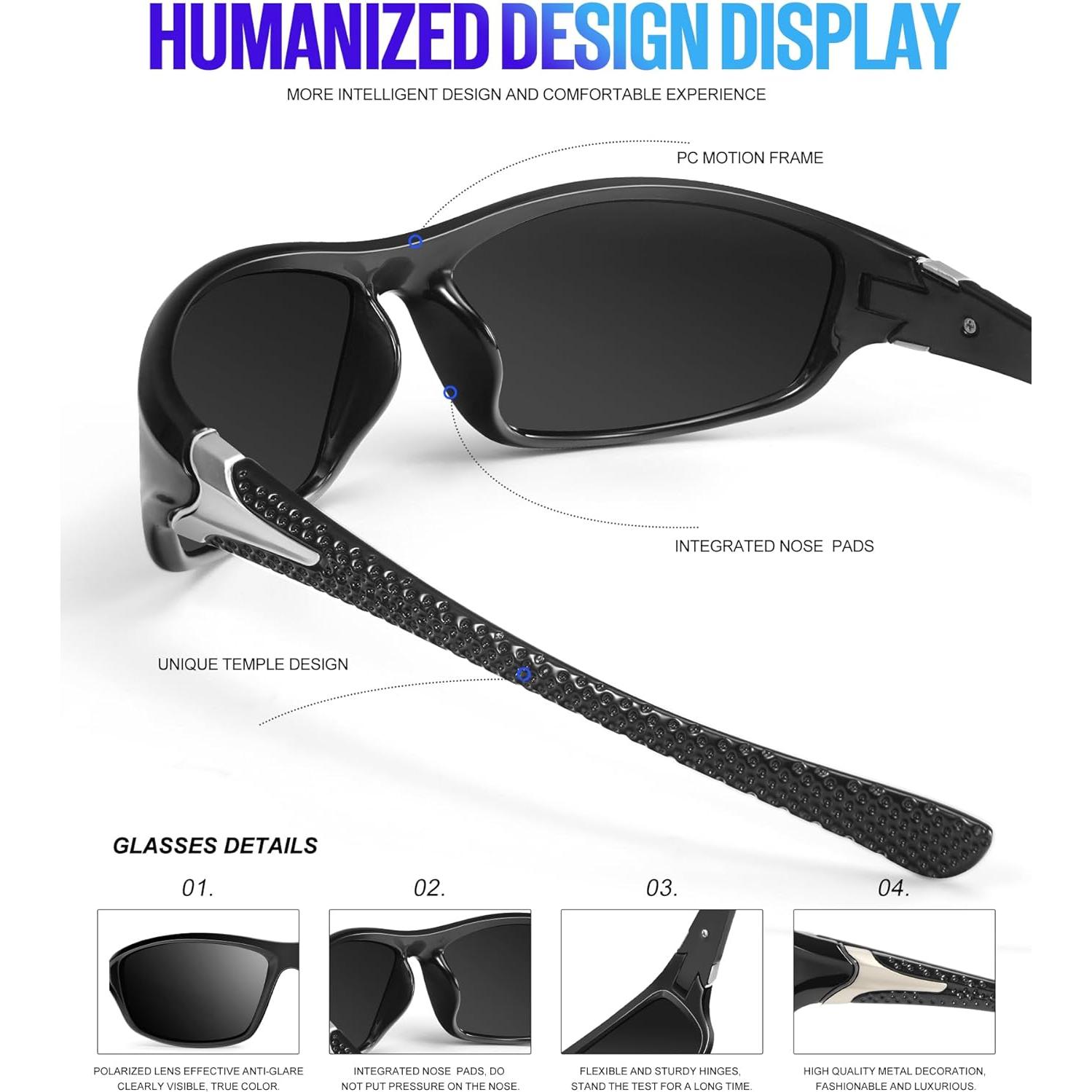 Gafas de Sol Polarizadas KALIYADI S64 para Hombres - UV400