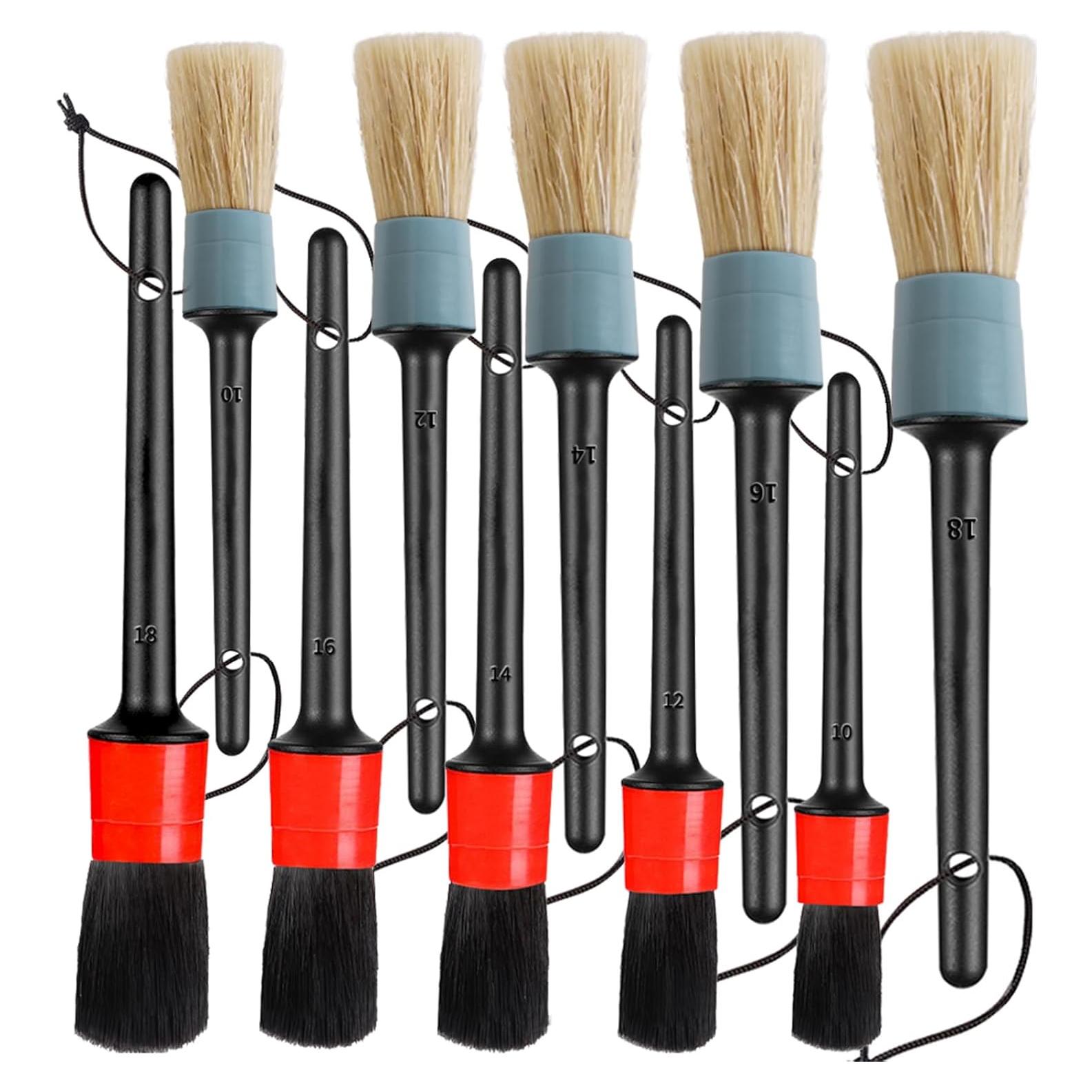 Juego de Cepillos de Detalle LANNEY - 10 Piezas para Autos