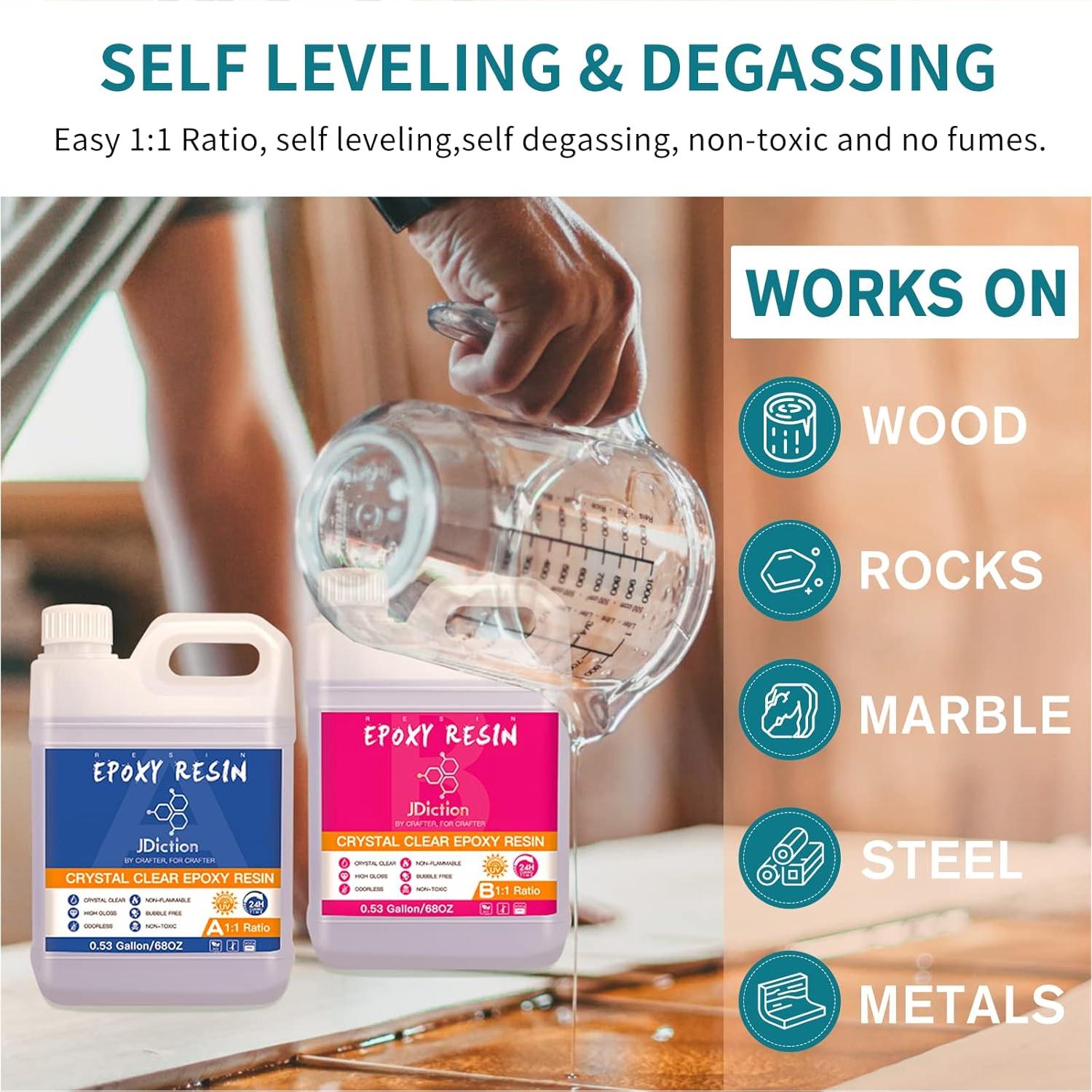 Kit de Resina Epóxica JDiction 4.02L Cristalina y No Tóxica