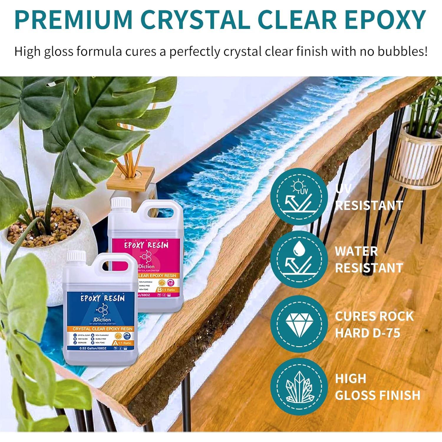 Kit de Resina Epóxica JDiction 4.02L Cristalina y No Tóxica