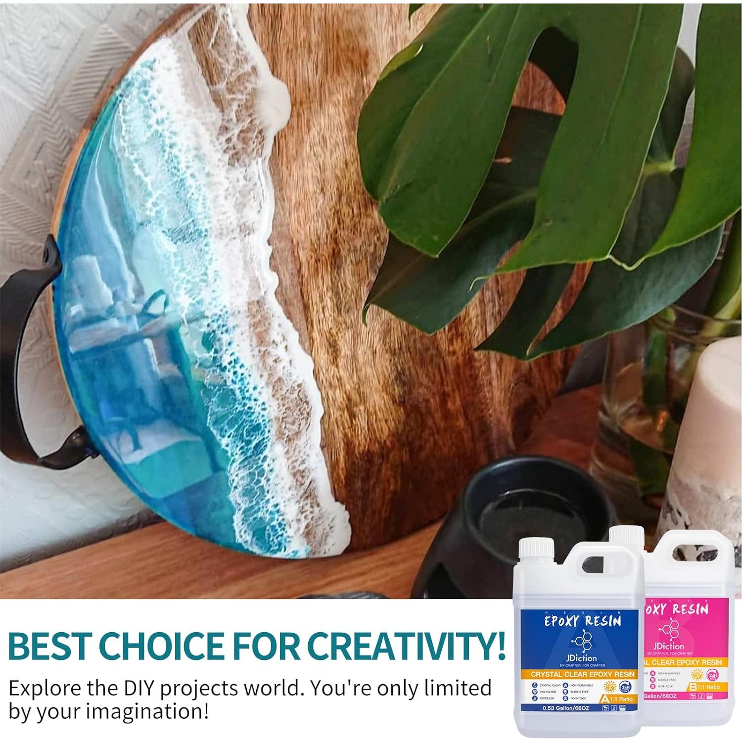 Kit de Resina Epóxica JDiction 4.02L Cristalina y No Tóxica