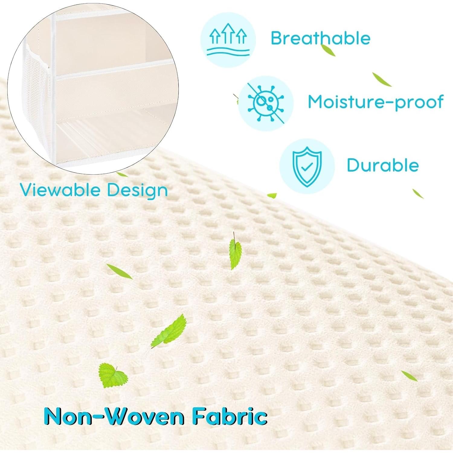 Caddy de Pañales Colgante Ofiray-home Beige 2 Niveles 47 cm