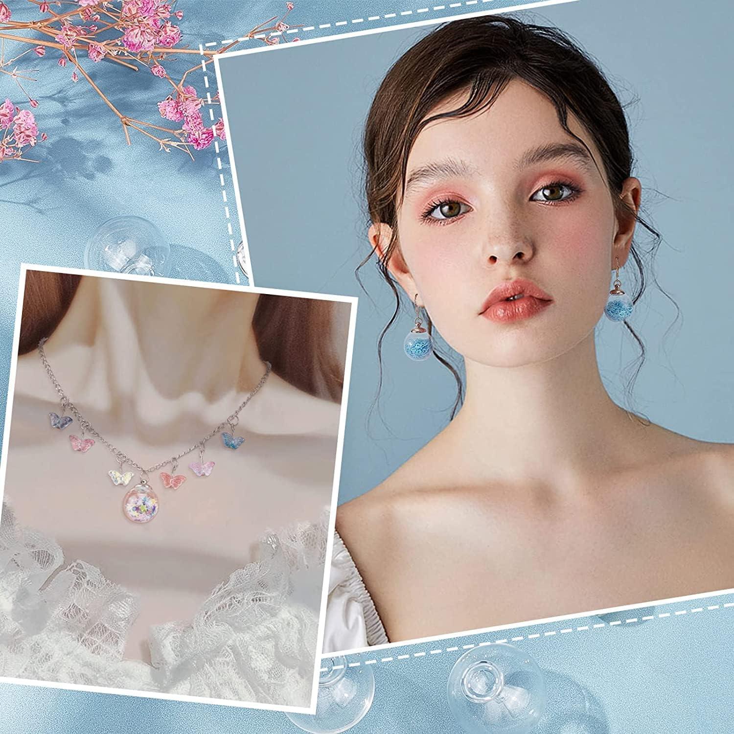 30pcs Mini Adornos de Vidrio PH PandaHall 20mm Transparentes