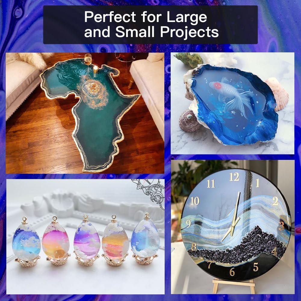 Kit de Resina Epóxica 1 Galón GRLELOU Cristalina 1:1