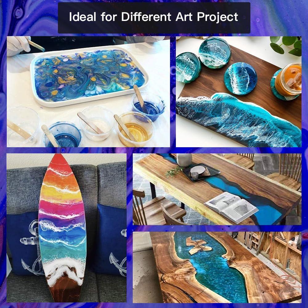 Kit de Resina Epóxica 1 Galón GRLELOU Cristalina 1:1