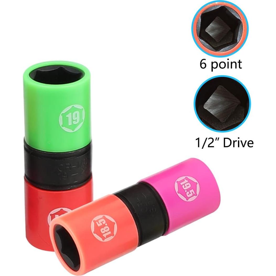 Juego de Enchufes Invertibles DPTOOL 22 Piezas 1/2"