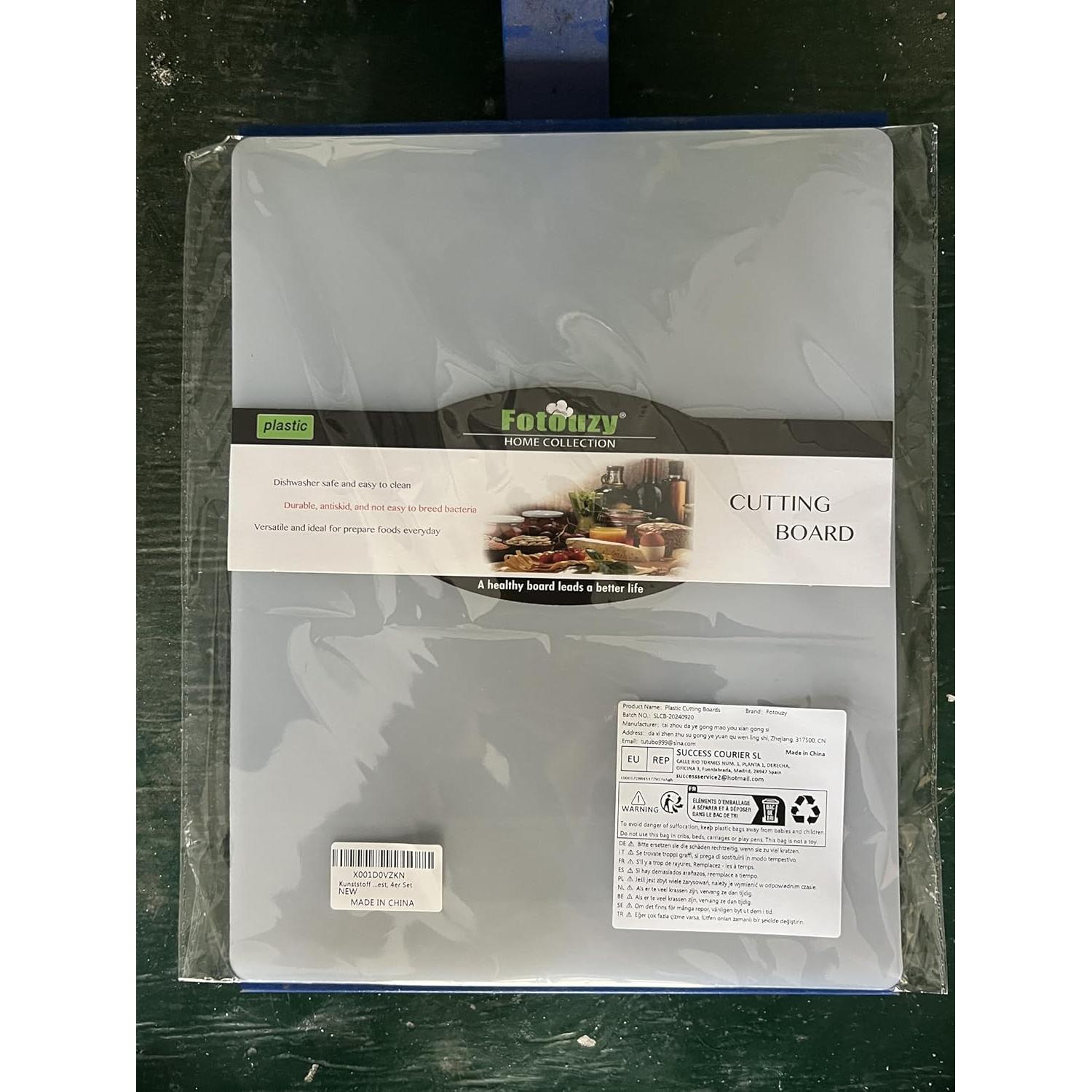 Tablas de Cortar Flexibles Fotouzy, Set de 4, 38 x 30.5 cm, Sin BPA